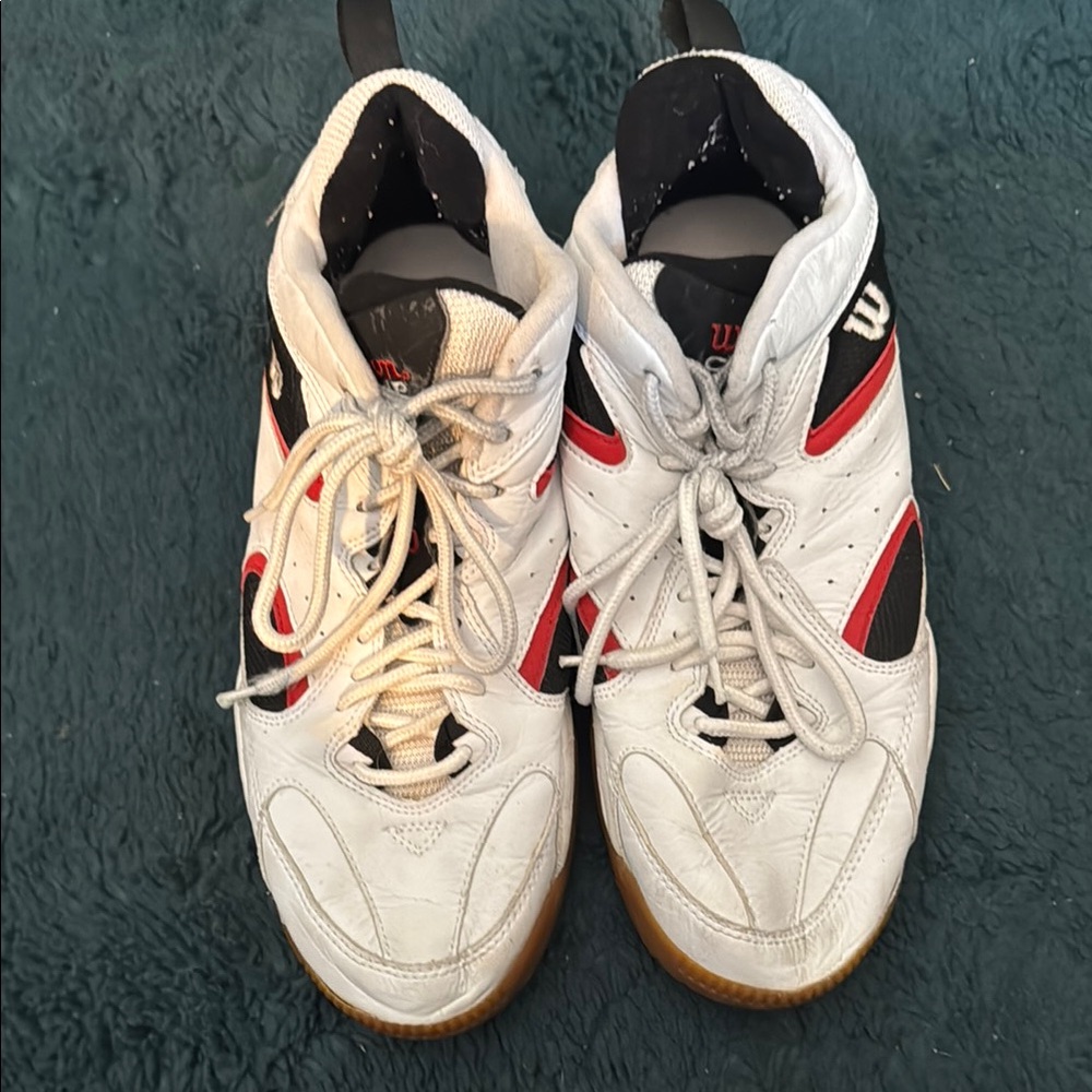 Wilson White and Red Men's Shoes